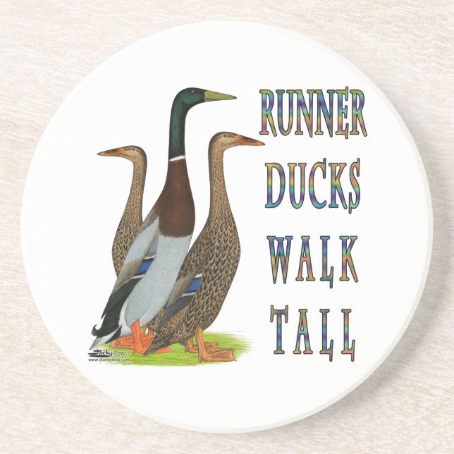 Runner Ducks Walk Tall Coaster (Front)