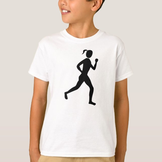 Runner (Female) - Black T-Shirt (Front)
