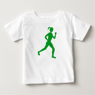 Runner (Female) - Grass Green Baby T-Shirt