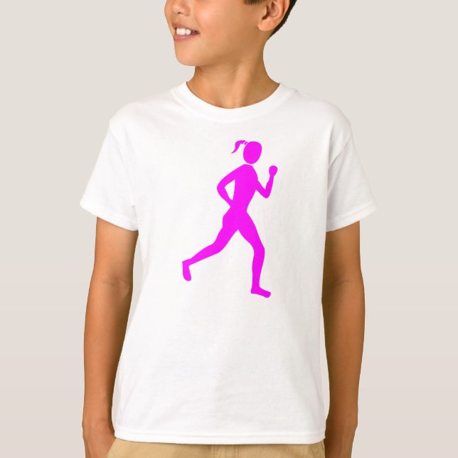 Runner (Female) - Magenta T-Shirt (Front)