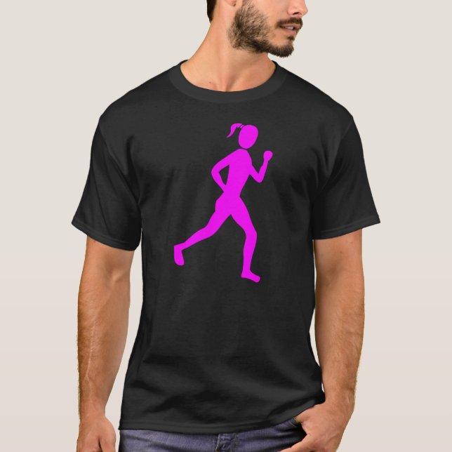 Runner (Female) - Magenta T-Shirt (Front)