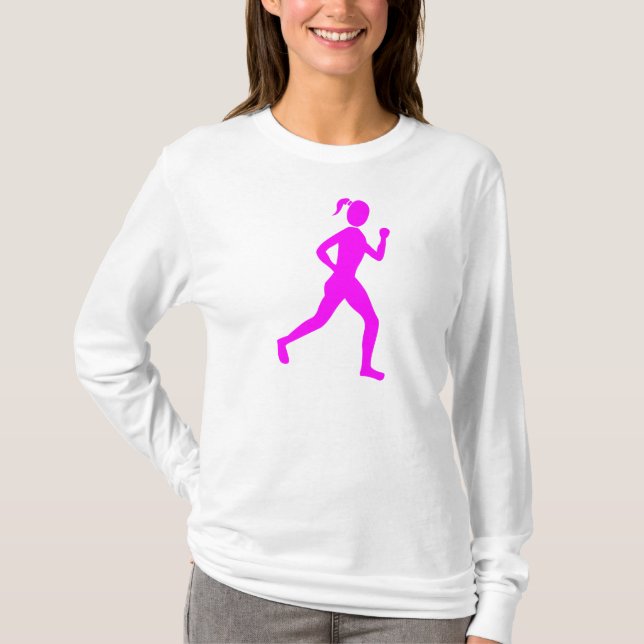 Runner (Female) - Magenta T-Shirt (Front)