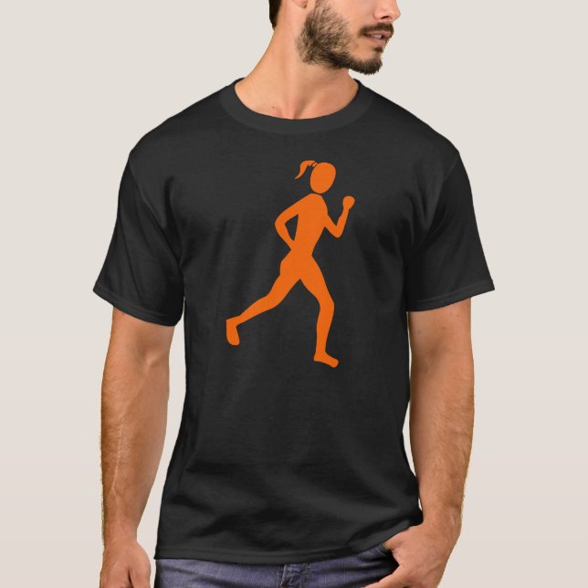 Runner (Female) - Orange T-Shirt (Front)