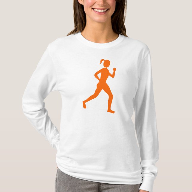 Runner (Female) - Orange T-Shirt (Front)