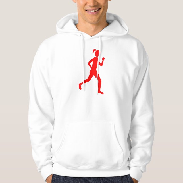 Runner (Female) - Red Hoodie (Front)