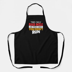 Runner - Funny Bad Mile Running Quote Apron