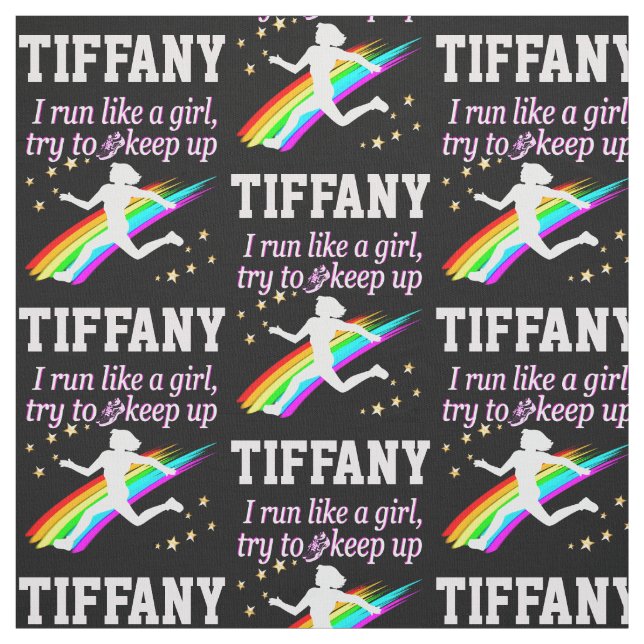RUNNER GIRL PERSONALIZED FABRIC (Swatch)