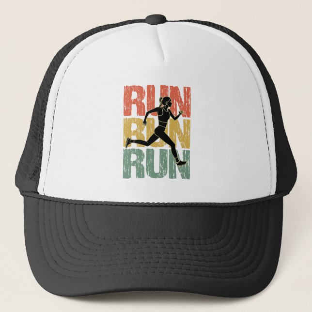 Runner Girl Trucker Hat (Front)