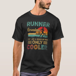 Runner Grandma  Marathon Running Jogging Mother's  T-Shirt