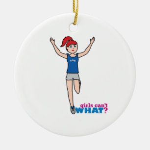 Runner - Light/Red - No Finish Line Ceramic Tree Decoration