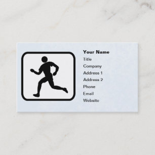 Runner Logo Customisable Template Business Card