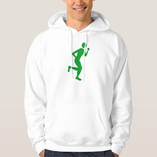 Runner (Male) - Grass Green Hoodie (Front)