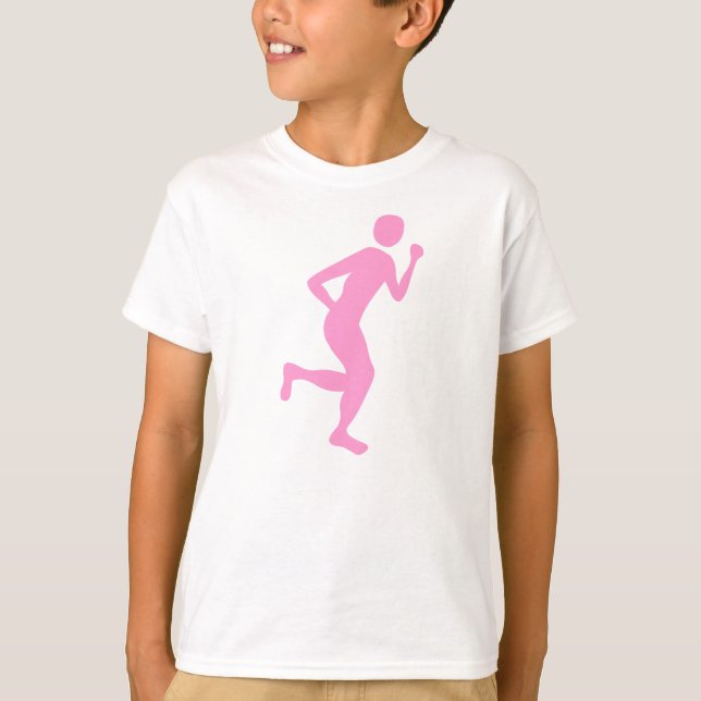 Runner (Male) - Pink T-Shirt (Front)