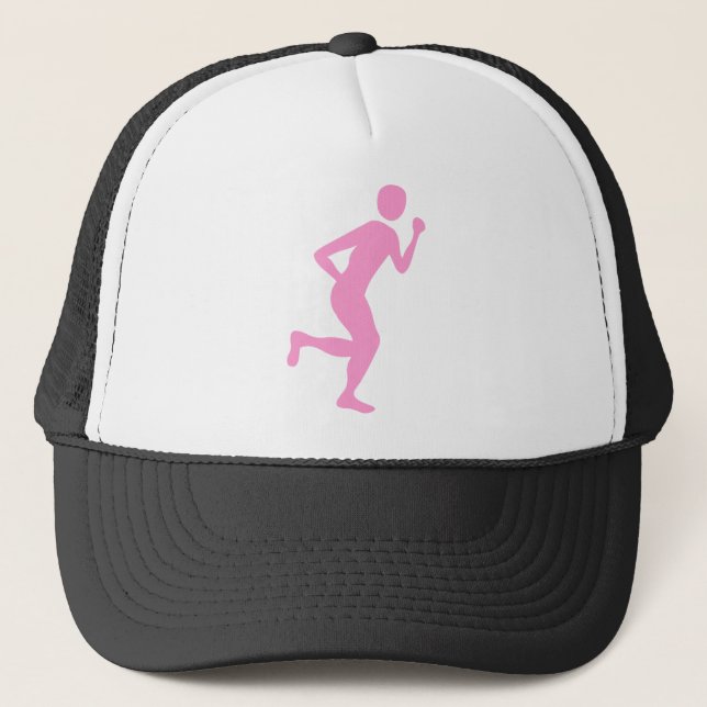Runner (Male) - Pink Trucker Hat (Front)