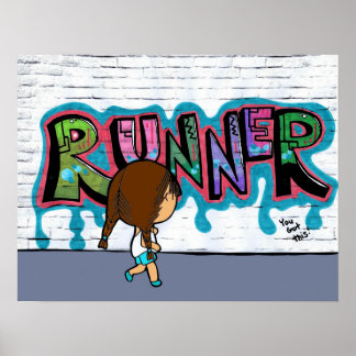 "Runner on the Streets" Poster