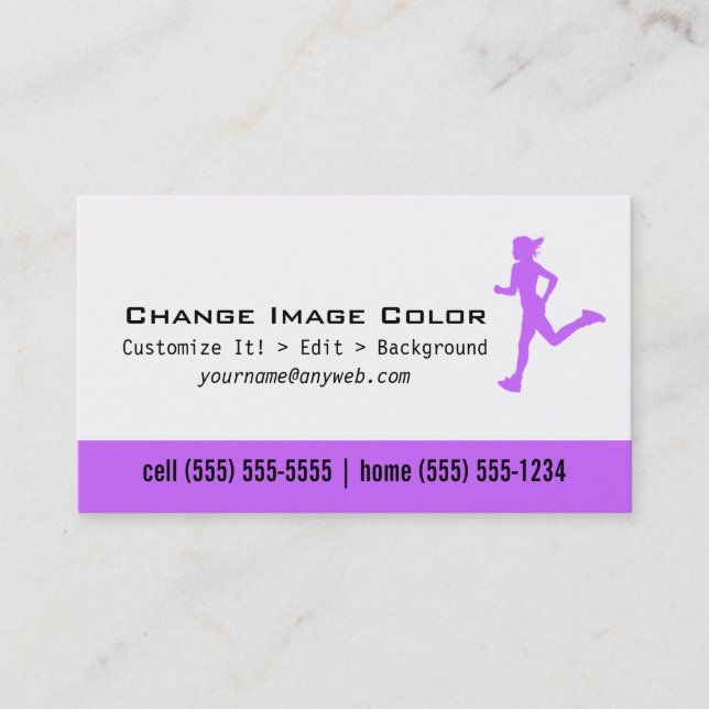 Runner - Personal Business Card (Front)