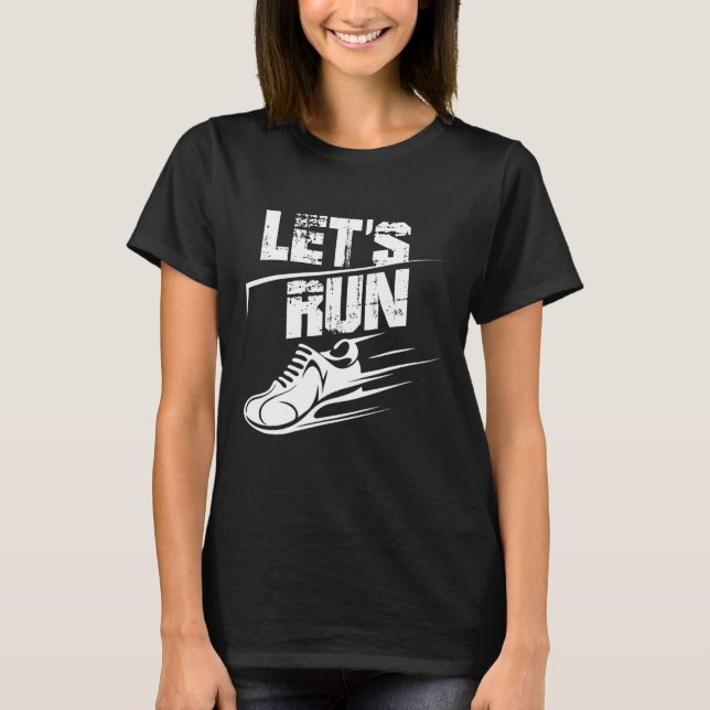 Runner Running Team Free Love Running Workout T-Shirt (Front)