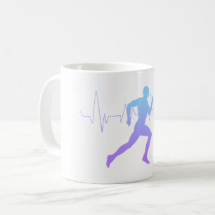 Runner Silhouette Gradient Coffee Mug