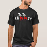 Runner Stick Figure Run Running Funny 5k Runners M