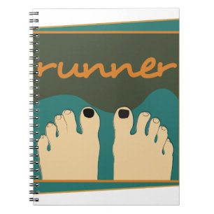 Runner Toes Spiral Notebook