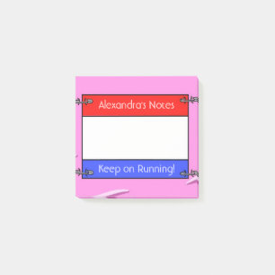 Runner's Bib Number Post-it Notes