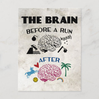 Runners Brain Postcard