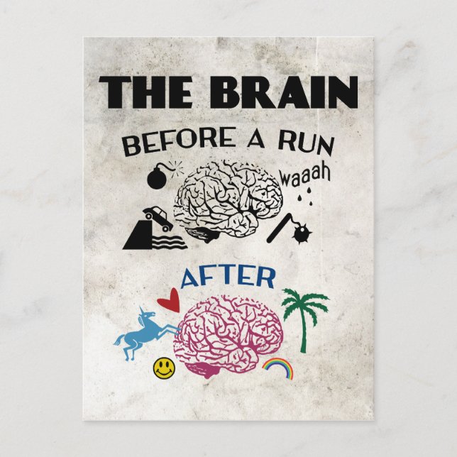 Runners Brain Postcard (Front)