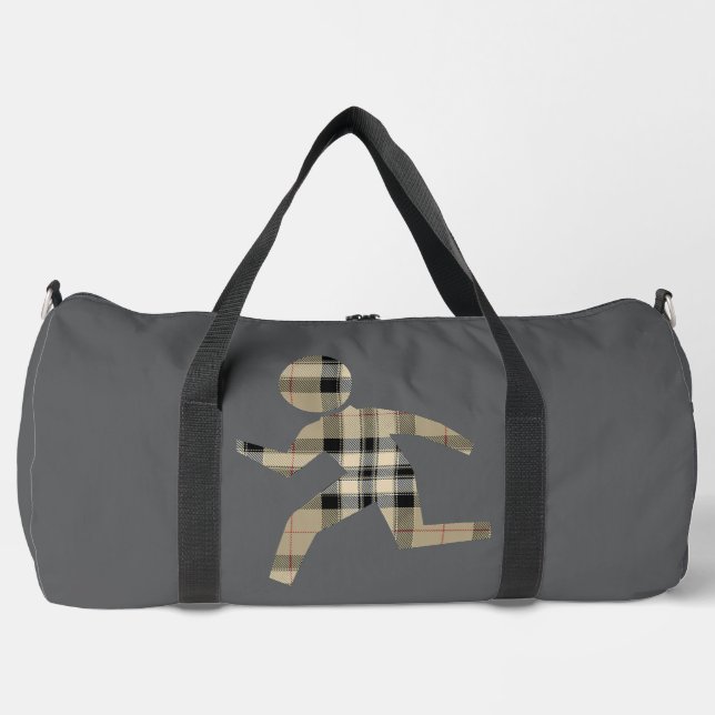 Runners Dk Grey  Athletic Travel     Duffle Bag (Front)