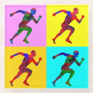 Runners Glass Coaster