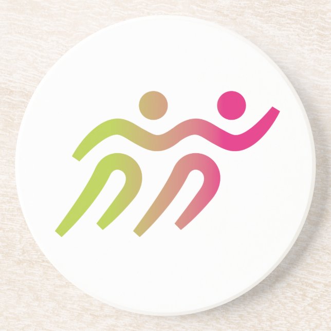 runners group illustration coaster (Front)