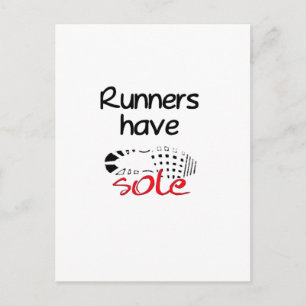 Runners Have Sole Postcard
