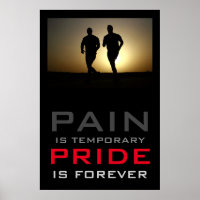 Runners Pain Temporary Pride Forever Motivational