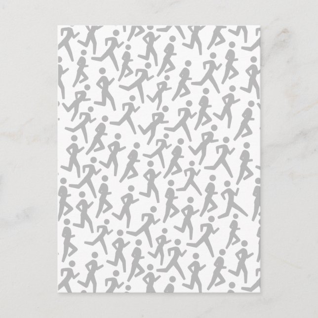 Runner's pattern postcard (Front)