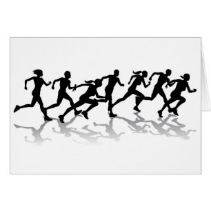 Runners racing