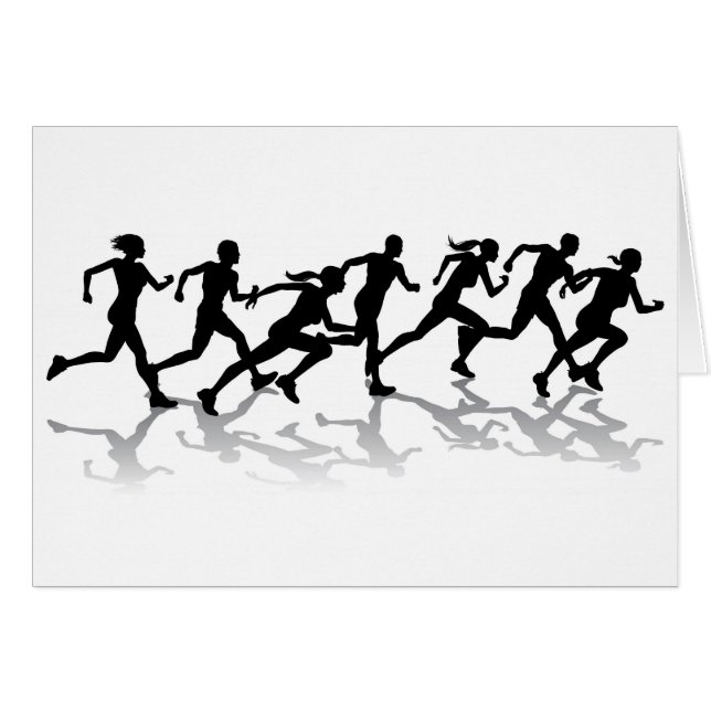 Runners racing (Front Horizontal)