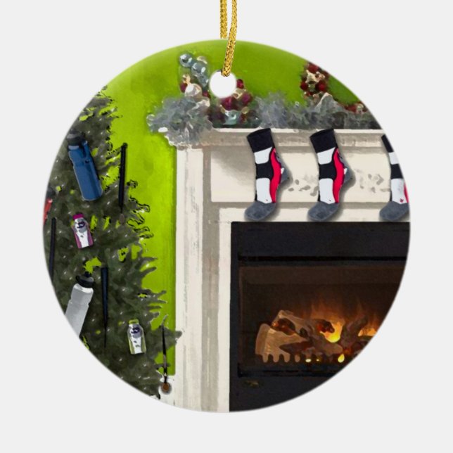 Runner's Tree Ceramic Tree Decoration (Front)