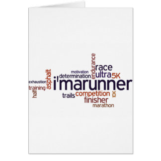 Runner's Words Card