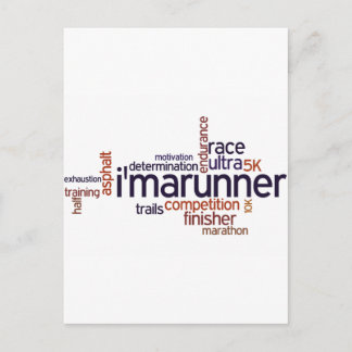 Runner's Words Postcard