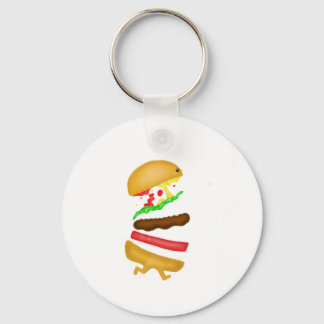 Runnin burger key ring