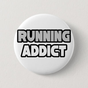 Running Addict 6 Cm Round Badge