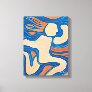 Running Against the Wind Canvas Print