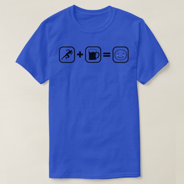 Running And Beer T-Shirt (Design Front)