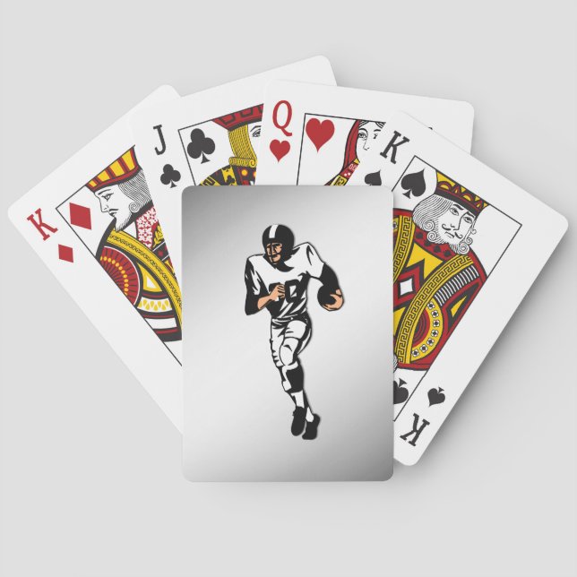 Running Back Football Player Playing Cards (Back)