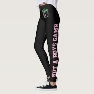 Running Back Girl Logo/ Not A Boys Game Leggings