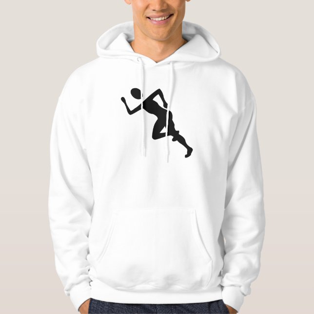 Running - Black Hoodie (Front)