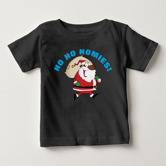 Running Black Santa Shirt (Front)