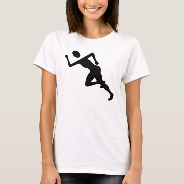 Running - Black T-Shirt (Front)