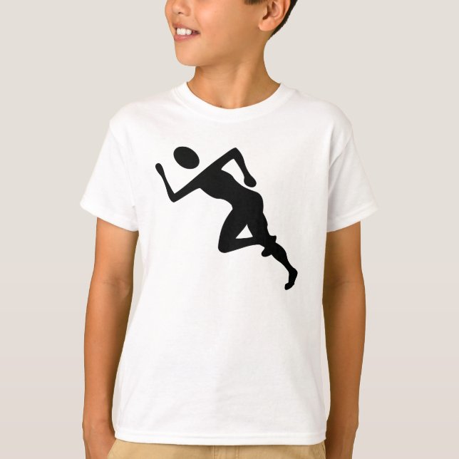 Running - Black T-Shirt (Front)