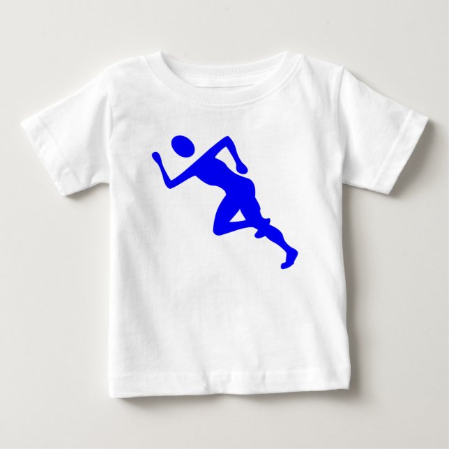 Running - Blue Baby T-Shirt (Front)
