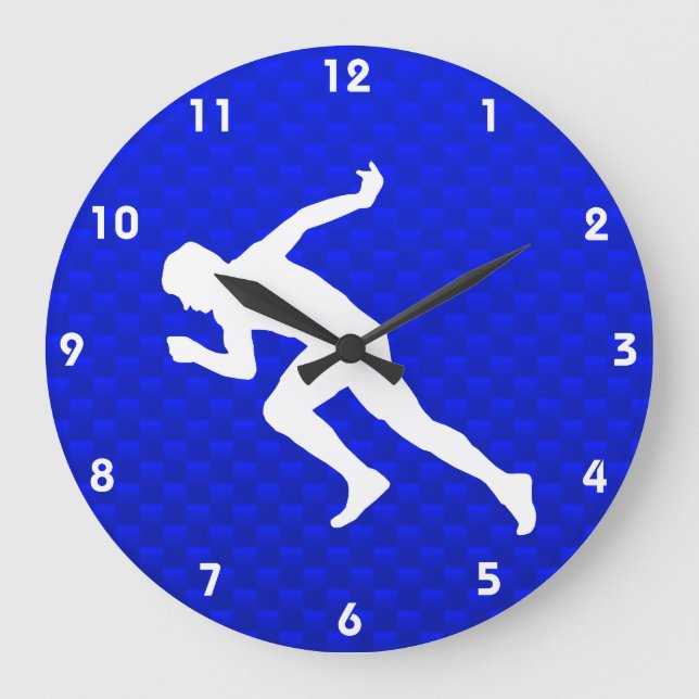 Running; Blue Large Clock (Front)